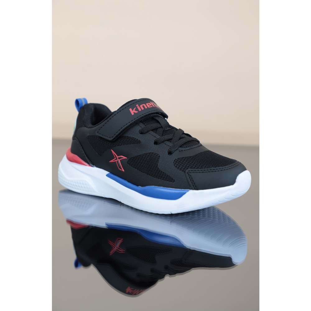Kidessa 1273-Felıx Anatomik Taban Unisex Çocuk Spor Ayakkabı - NKT01273-siyah kırmızı-31