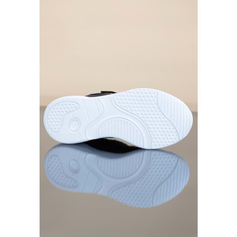 Kidessa 1273-Felıx Anatomik Taban Unisex Çocuk Spor Ayakkabı - NKT01273-siyah kırmızı-31