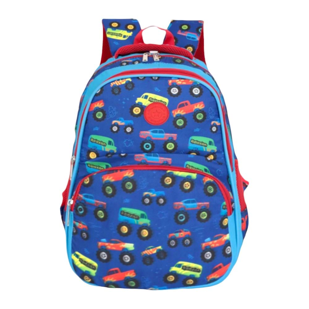 Kidessa 1302 Anatomik Sırtlı Yapılı Unisex İlkokul Çantası - NKT01302-mavi-TEK EBAT