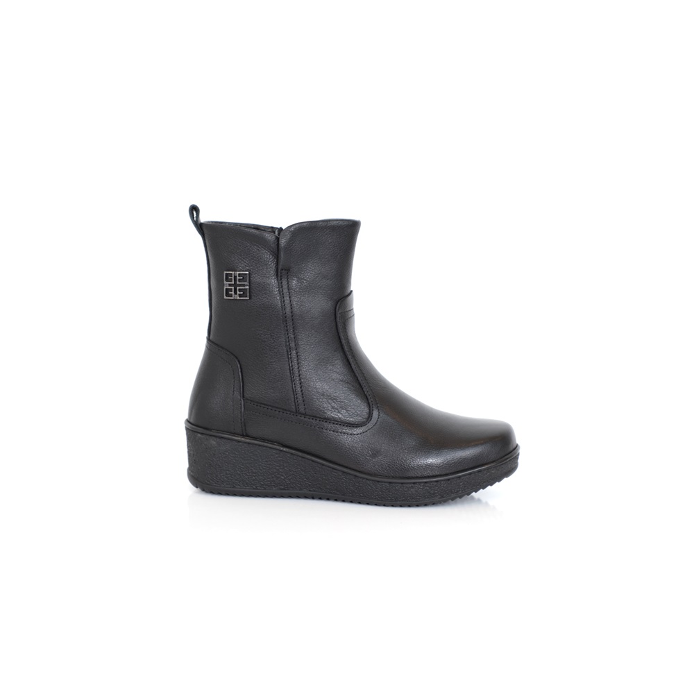 Konfores 1327 Hakiki Deri Anatomik Tabanlı Bayan Bot - NKT01327-siyah-39