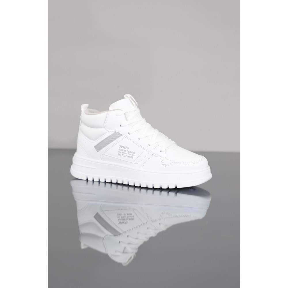 Konfores 1345-27428 Anatomik Taban Unisex Sneakers Ayakkabı - NKT01345-BEYAZ-36
