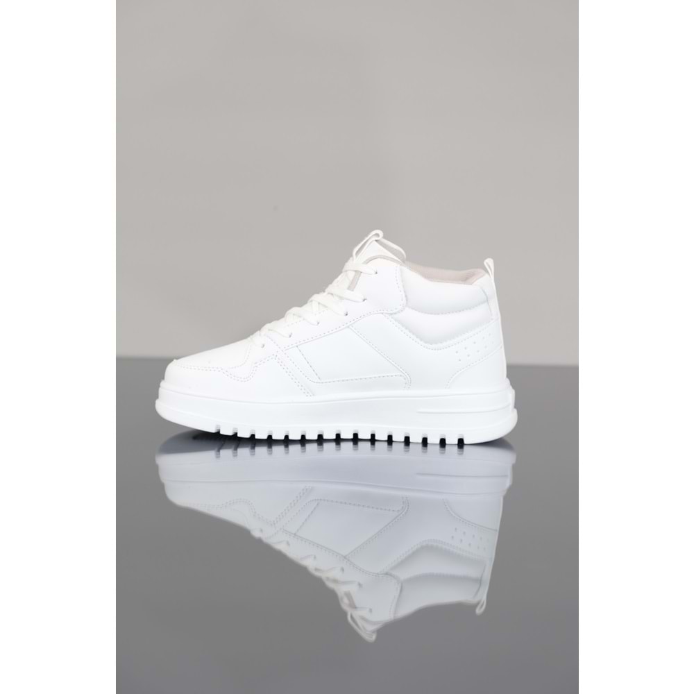 Konfores 1345-27428 Anatomik Taban Unisex Sneakers Ayakkabı - NKT01345-BEYAZ-36