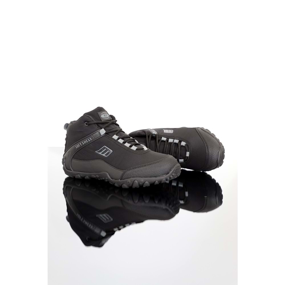 Konfores 1360 Anatomik Tabanlı Soft Shell Unisex Koşu Ayakkabısı - NKT01360-siyah-42