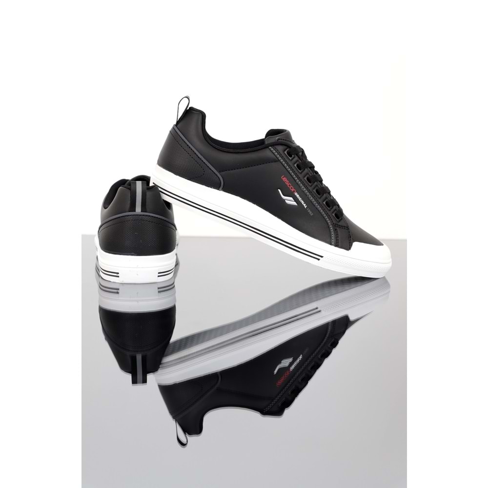 Konfores 1365 Anatomik Taban Unisex Sneakers Ayakkabı - NKT01365-siyah beyaz-41