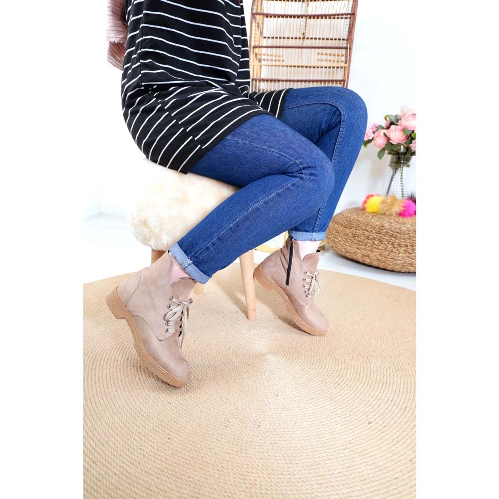 Konfores 1382 Bayan Kısa Postal Bot - NKT01382-Kum-39