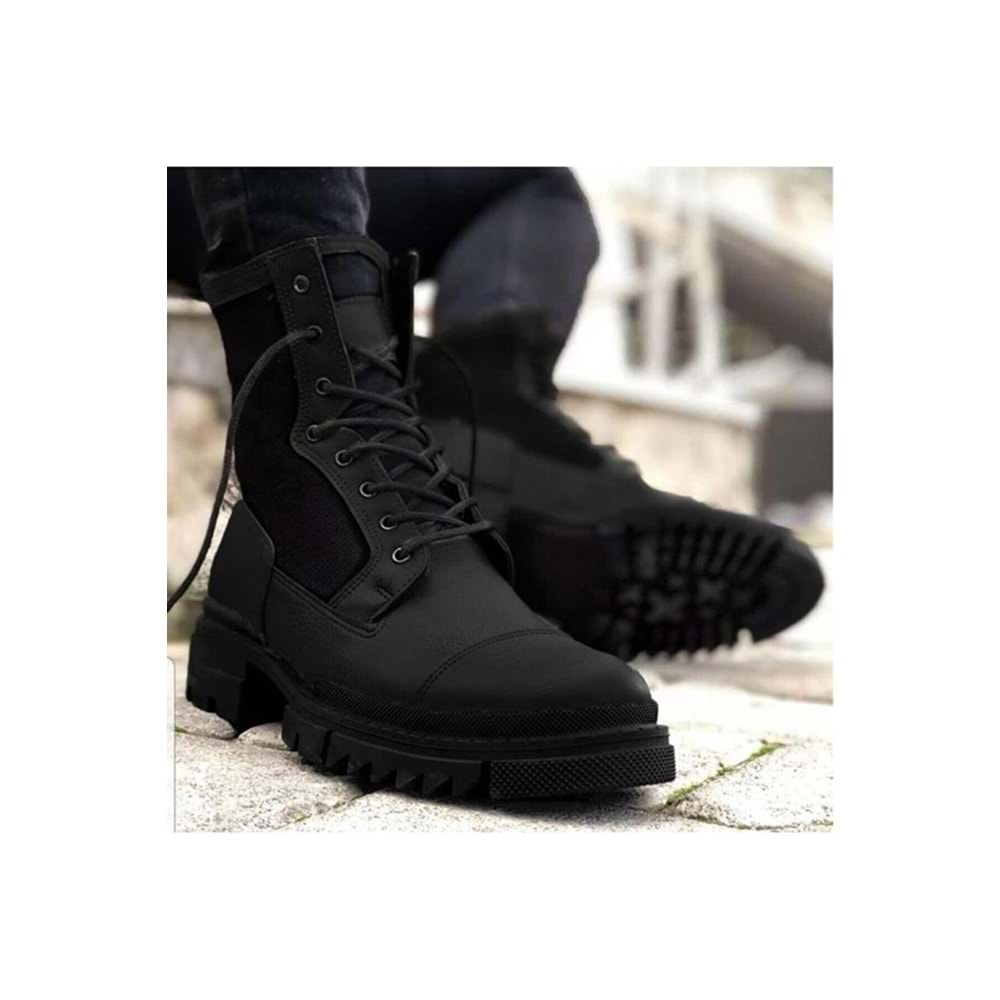 Konfores 1384 Unisex Anatomik Tabanlı Spor Bot - NKT01384-siyah-37