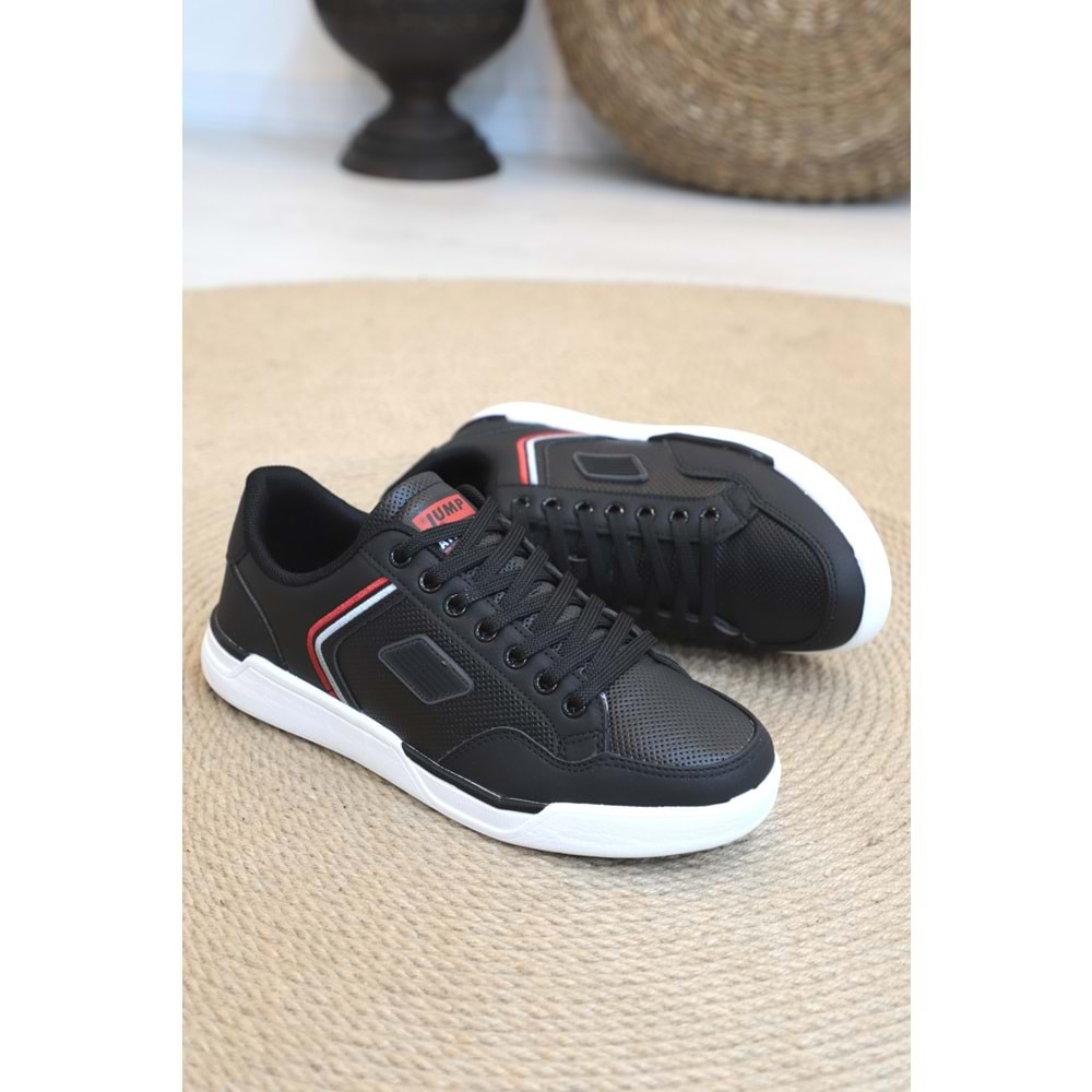 Konfores 1396-27799 Anatomik Taban Sneakers Ayakkabı - NKT01396-siyah beyaz-40