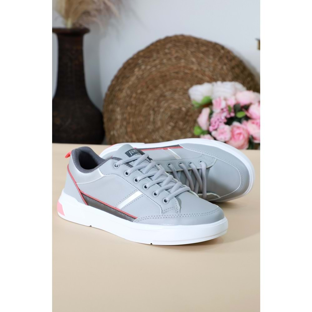 Konfores 1414-27792 Anatomik Taban Sneakers Ayakkabı - NKT01414-gri-37