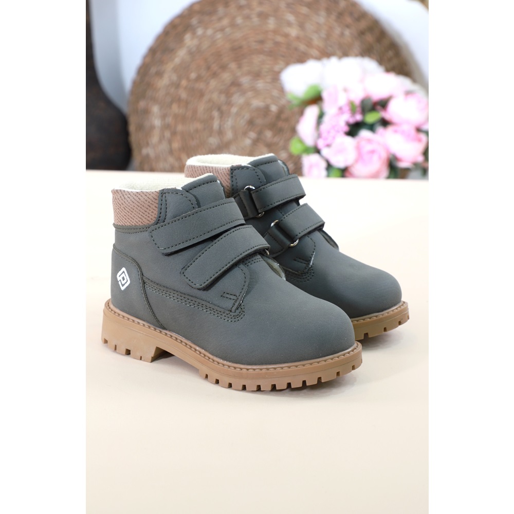 Kidessa 1450 Anatomik Tabanlı Çocuk Bantlı Spor Bot - NKT01450-haki-26