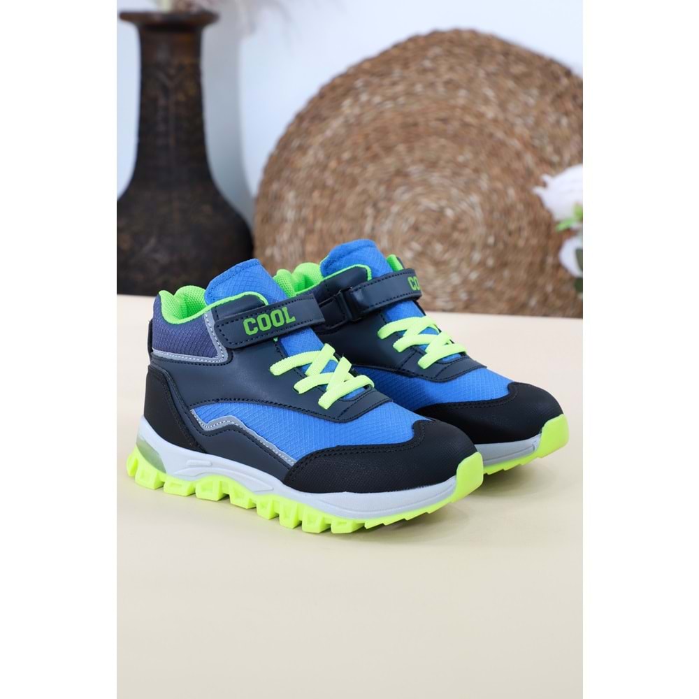 Kidessa 1457 Anatomik Tabanlı Işıklı Çocuk Spor Bot - NKT01457-sax mavi-26