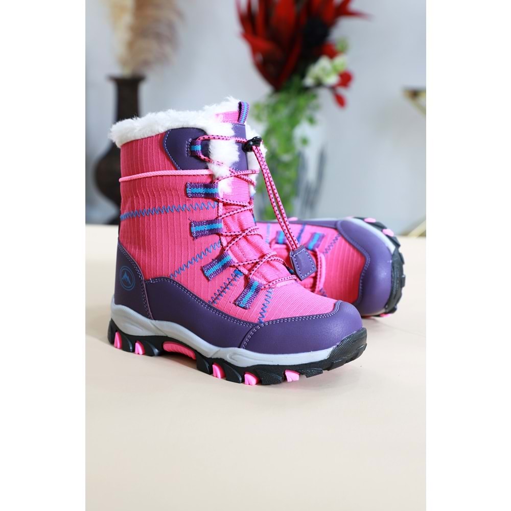 Kidessa 1475 Anatomik Tabanlı Çocuk Kar Botu - NKT01475-fuşya-36