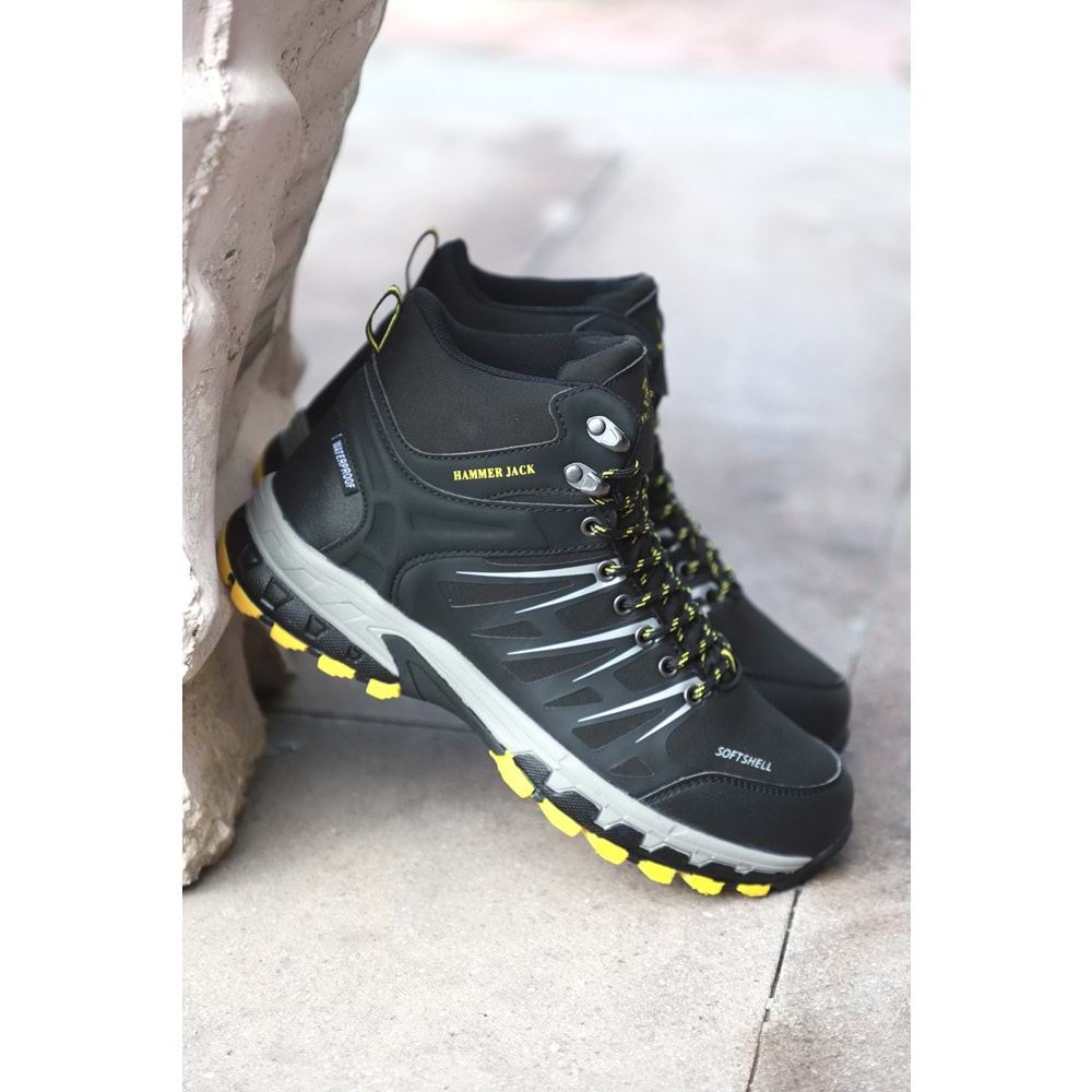 Konfores 1480 Anatomik Taban Waterproof Trekking Spor Bot - NKT01480-siyah sarı-40