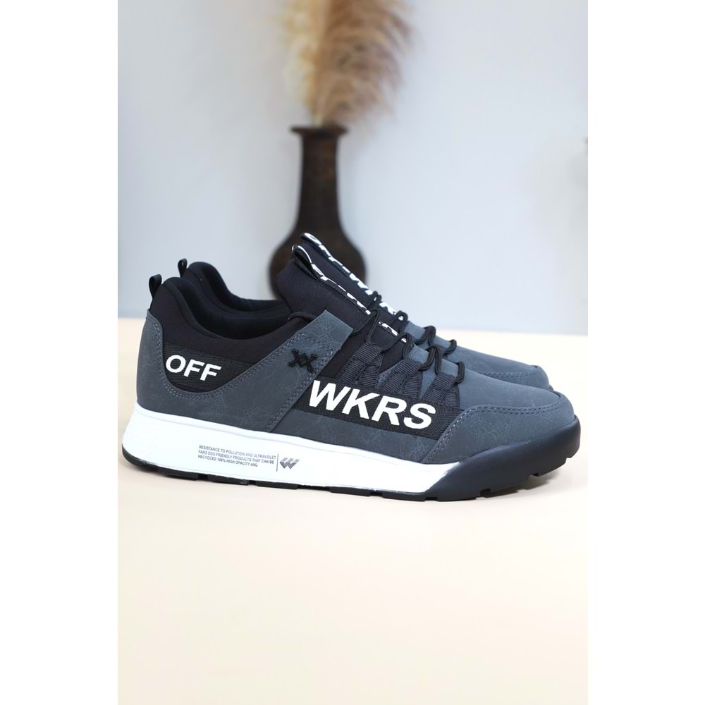 Konfores 1484 Anatomik Tabanlı Unisex Sneakers Ayakkabı - NKT01484-gri-41
