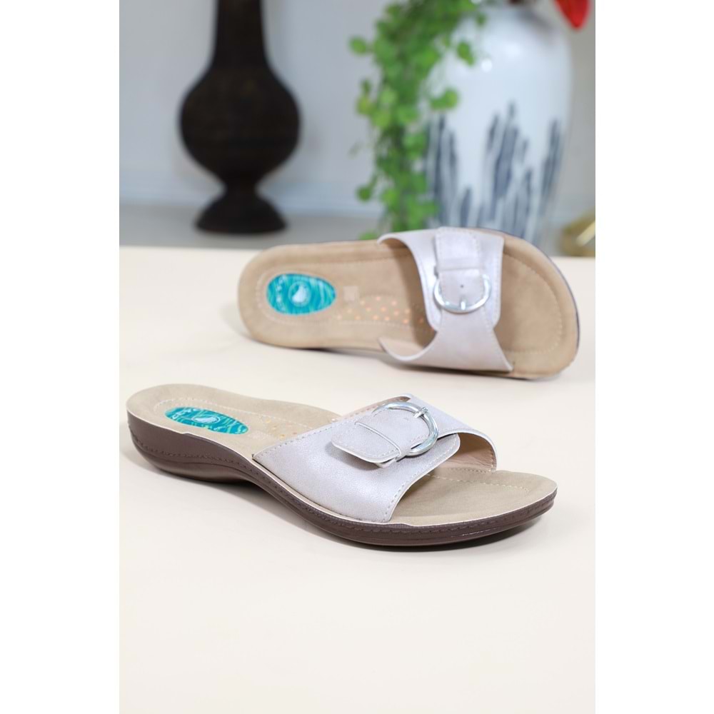 Konfores 1493-9808-19 Tam Anatomik Bayan Terlik - NKT01493-BEJ-38