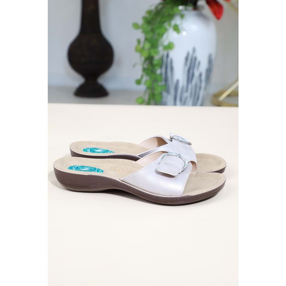 Konfores 1493-9808-19 Tam Anatomik Bayan Terlik - NKT01493-BEJ-38