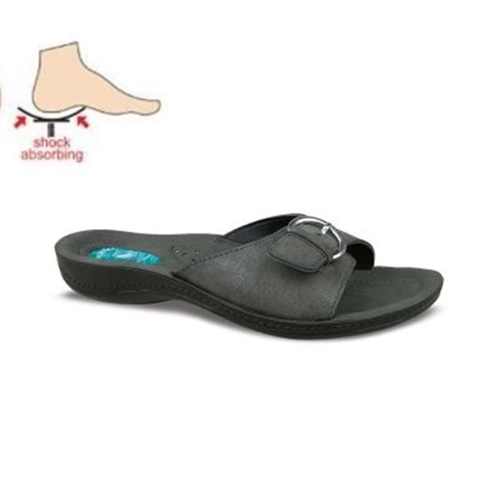 Konfores 1493-9808-19 Tam Anatomik Bayan Terlik - NKT01493-siyah-38