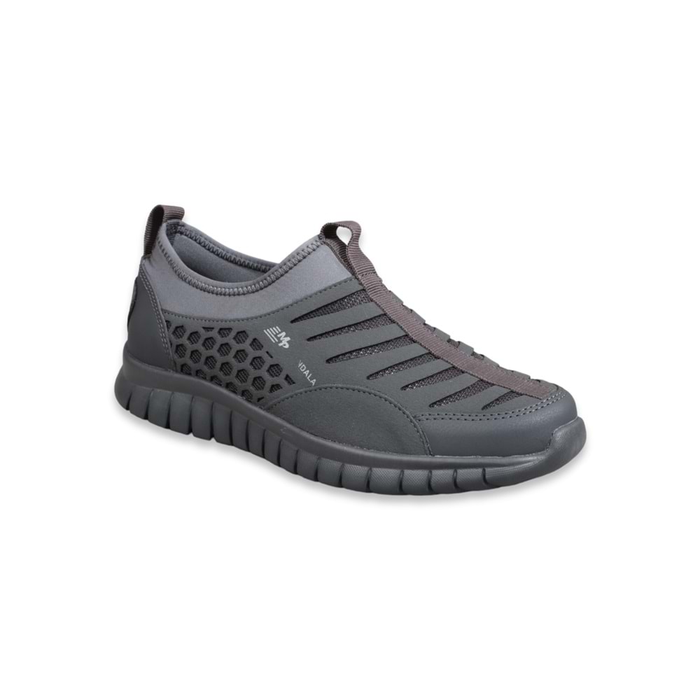 Konfores 1512 Anatomik Tabanlı Sneakers Bağcıksız Ayakkabı - NKT01512-gri-40