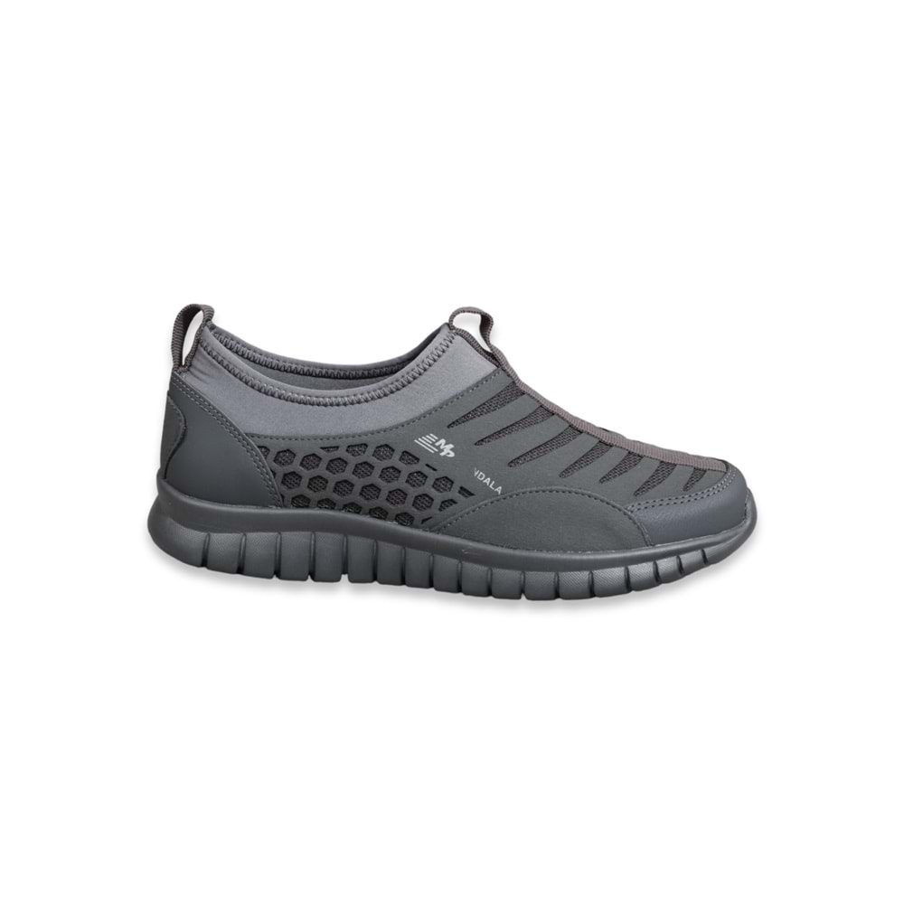 Konfores 1512 Anatomik Tabanlı Sneakers Bağcıksız Ayakkabı - NKT01512-gri-41