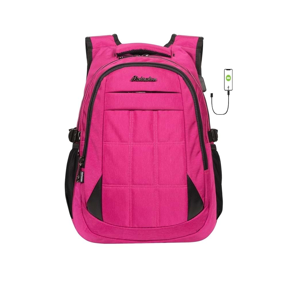 Konfores 1552-2227 Unisex Anatomik Yarasa Sırt Okul Çantası - NKT01552-PEMBE-TEK EBAT