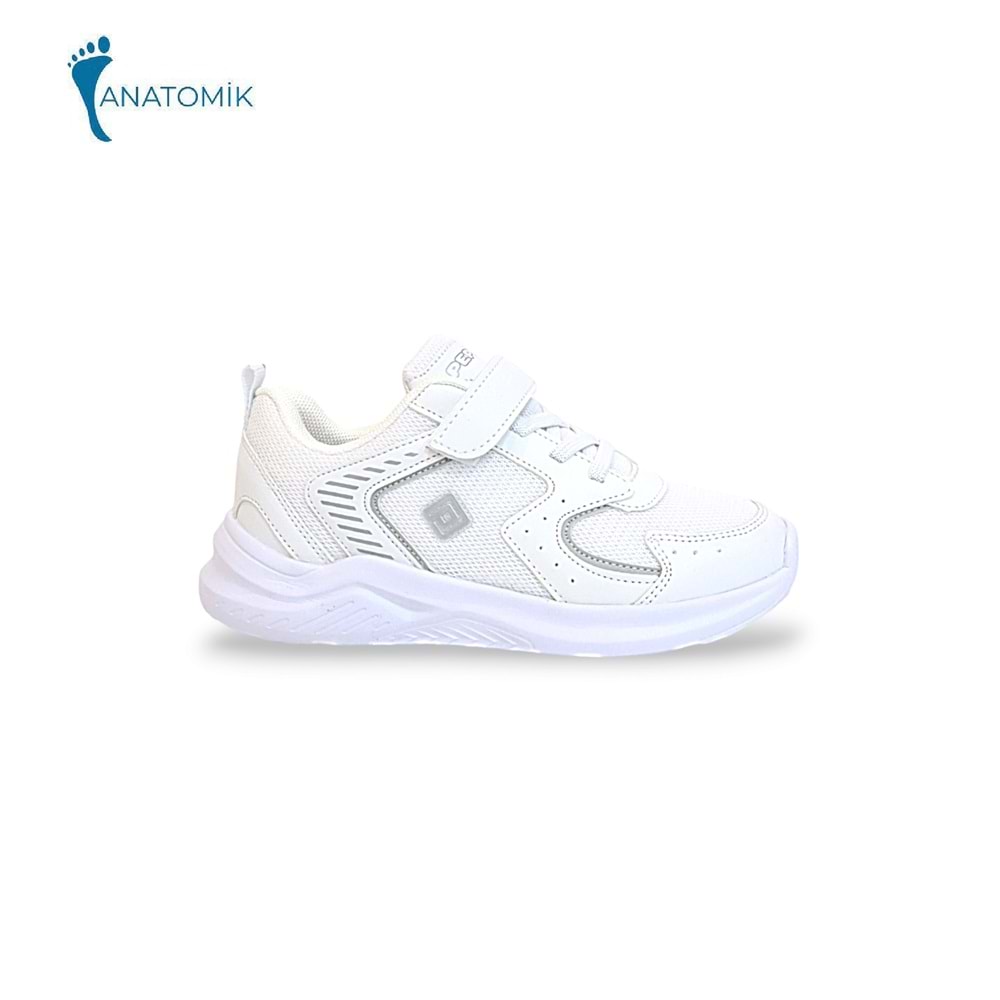 Kidessa 1565 Anatomik Taban Unisex Çocuk Sneakers Ayakkabı - NKT01565-BEYAZ-31