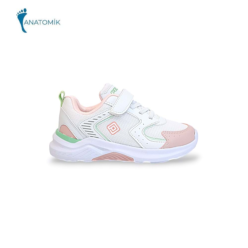 Kidessa 1565 Anatomik Taban Unisex Çocuk Sneakers Ayakkabı - NKT01565-PUDRA-32