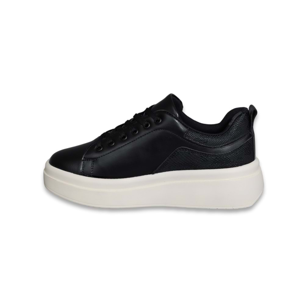 Konfores 1567-561171 Anatomik Tabanlı Sneakers Ayakkabı - NKT01567-siyah-38