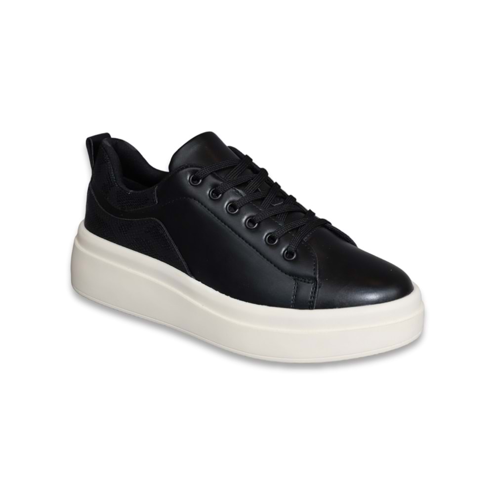 Konfores 1567-561171 Anatomik Tabanlı Sneakers Ayakkabı - NKT01567-siyah-40