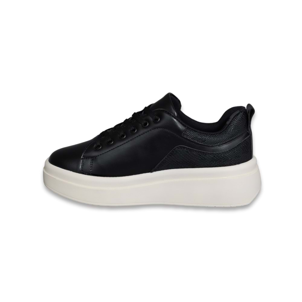 Konfores 1567-561171 Anatomik Tabanlı Sneakers Ayakkabı - NKT01567-siyah-40