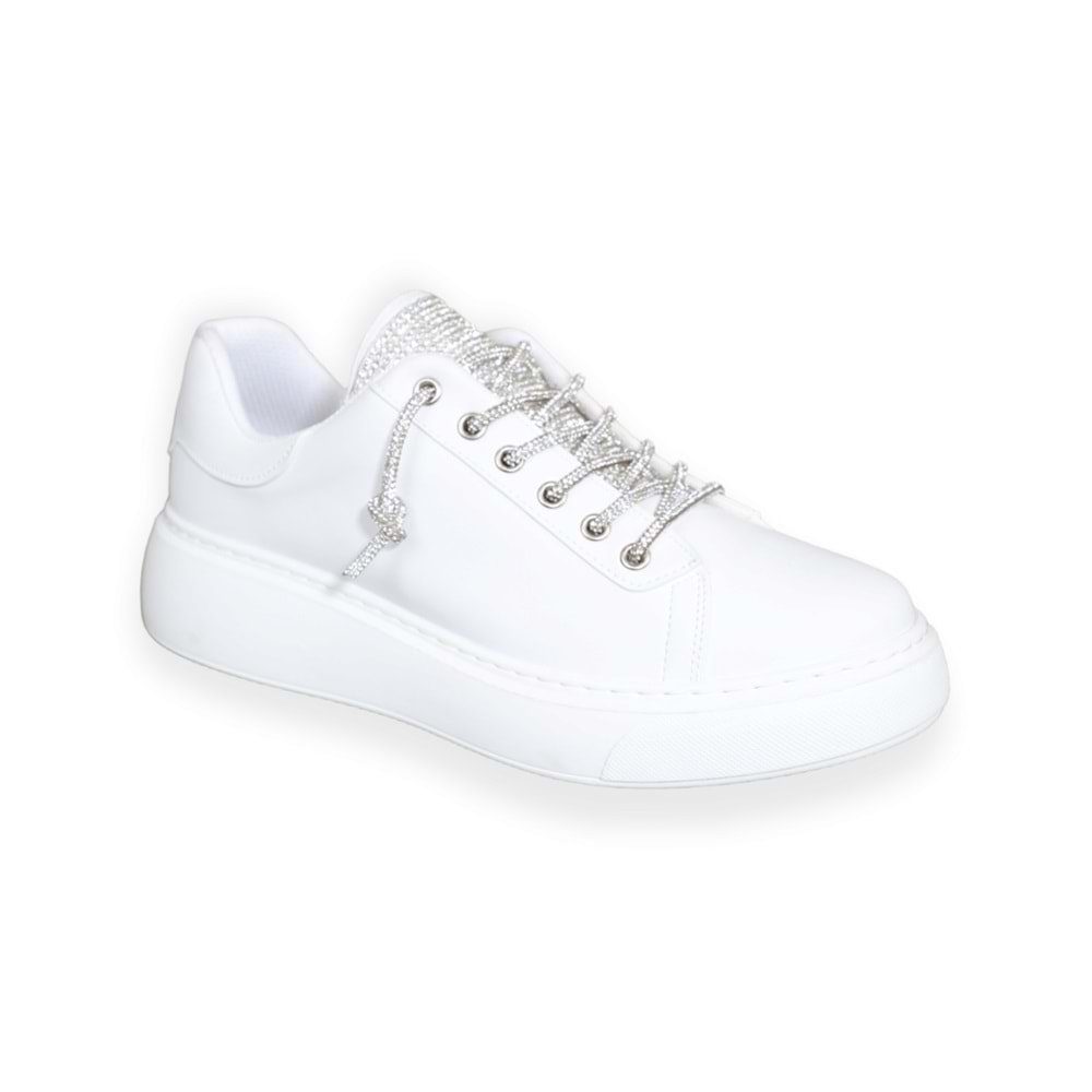 Konfores 1584-635378 Anatomik Tabanlı Sneakers Ayakkabı - NKT01584-BEYAZ-36