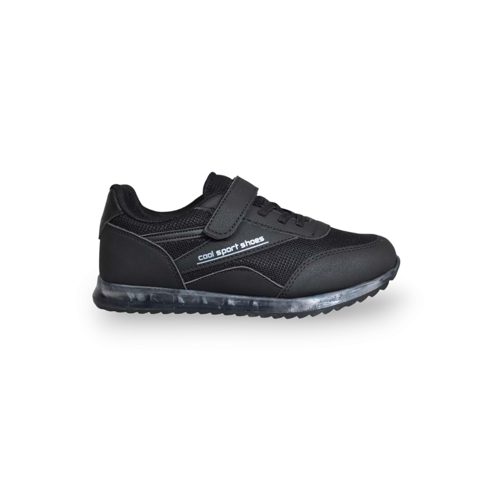 Kidessa 1606 Anatomik Tabanlı Unisex Çocuk Sneakers Ayakkabı - NKT01606-siyah-34