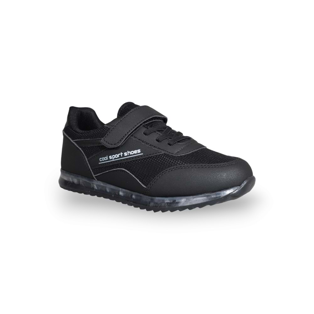Kidessa 1606 Anatomik Tabanlı Unisex Çocuk Sneakers Ayakkabı - NKT01606-siyah-35