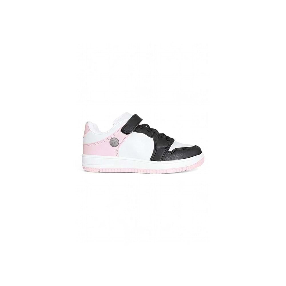 Kidessa 1608 Anatomik Tabanlı Unisex Çocuk ve Genç Sneakers Ayakkabı - NKT01608-siyah pembe-32