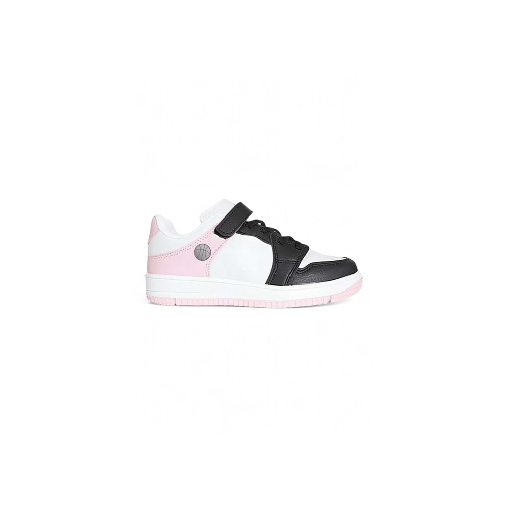 Kidessa 1608 Anatomik Tabanlı Unisex Çocuk ve Genç Sneakers Ayakkabı - NKT01608-siyah pembe-33