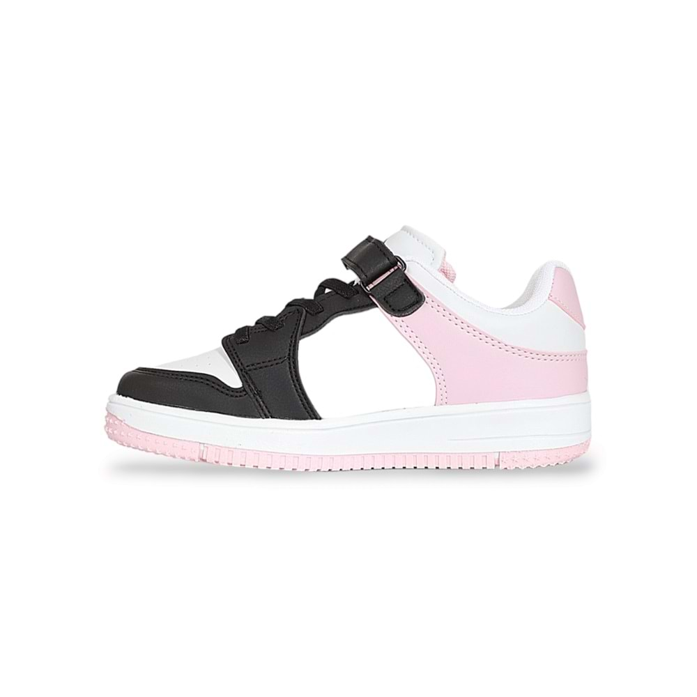 Kidessa 1608 Anatomik Tabanlı Unisex Çocuk ve Genç Sneakers Ayakkabı - NKT01608-siyah pembe-33