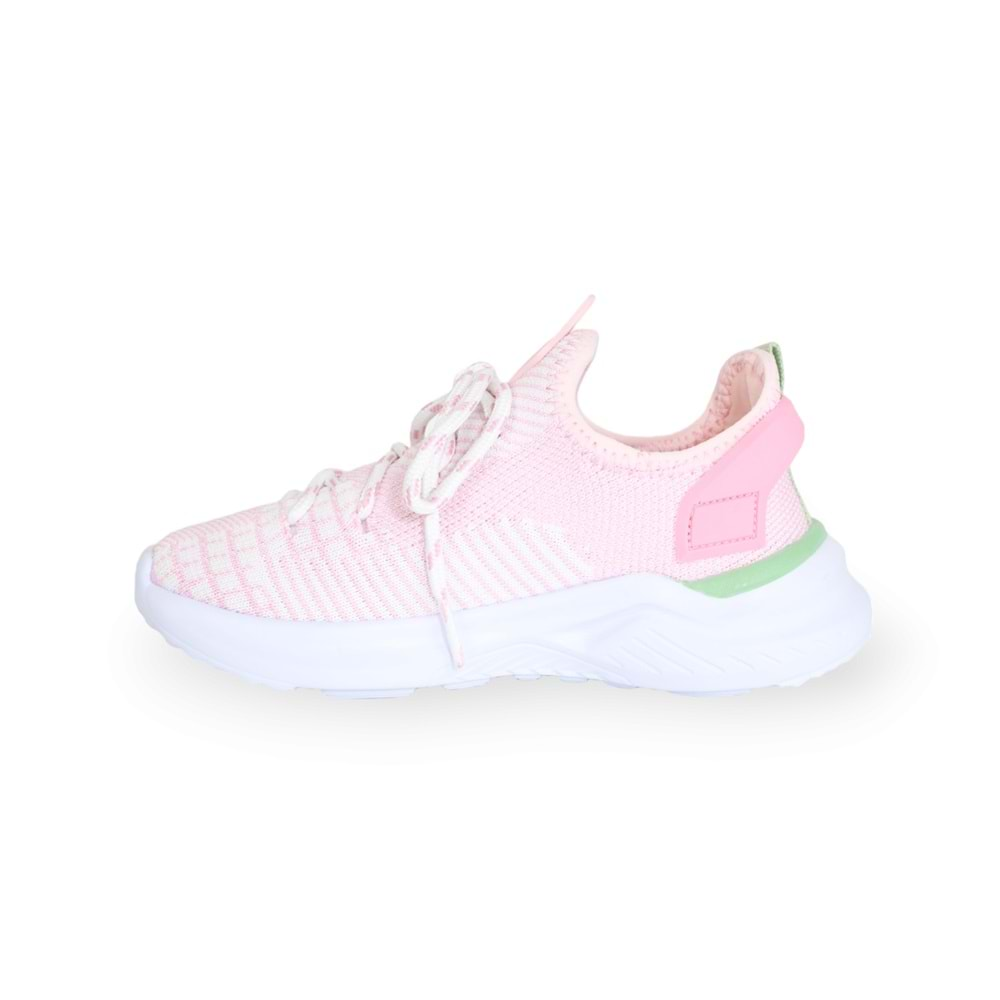 Kidessa 1629 Anatomik Tabanlı Bağcıksız Unisex Çocuk Sneakers Ayakkabı - NKT01629-PUDRA-31