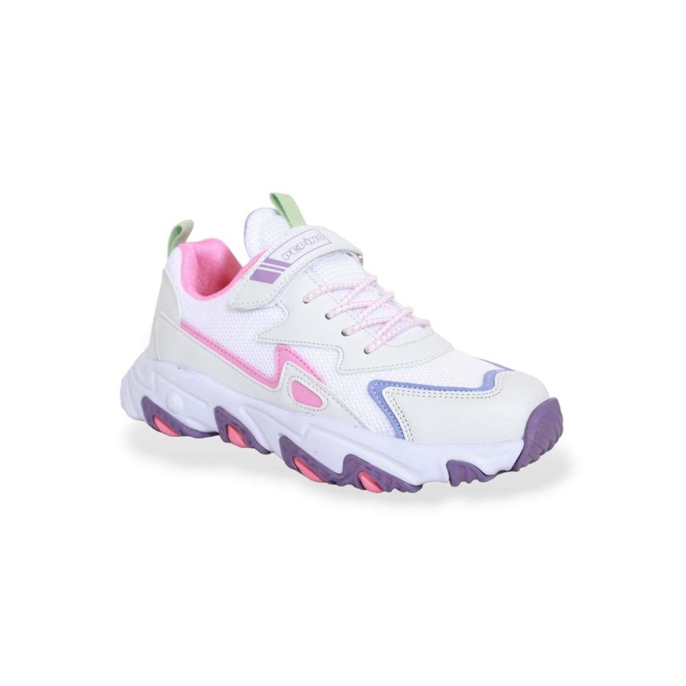 Kidessa 1652 Anatomik Tabanlı Unisex Çocuk Sneakers Ayakkabı - NKT01652-beyaz pembe-31