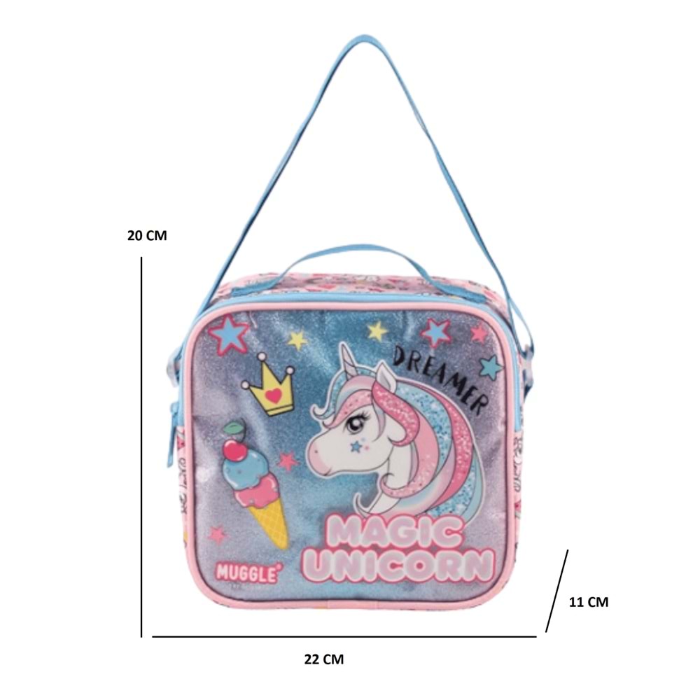 Kidessa 1661 Anatomik Sırtlı Yapılı Kız ve Erkek Çocuk İlkokul Çantası - NKT01661-mavi pembe-TEK EBAT