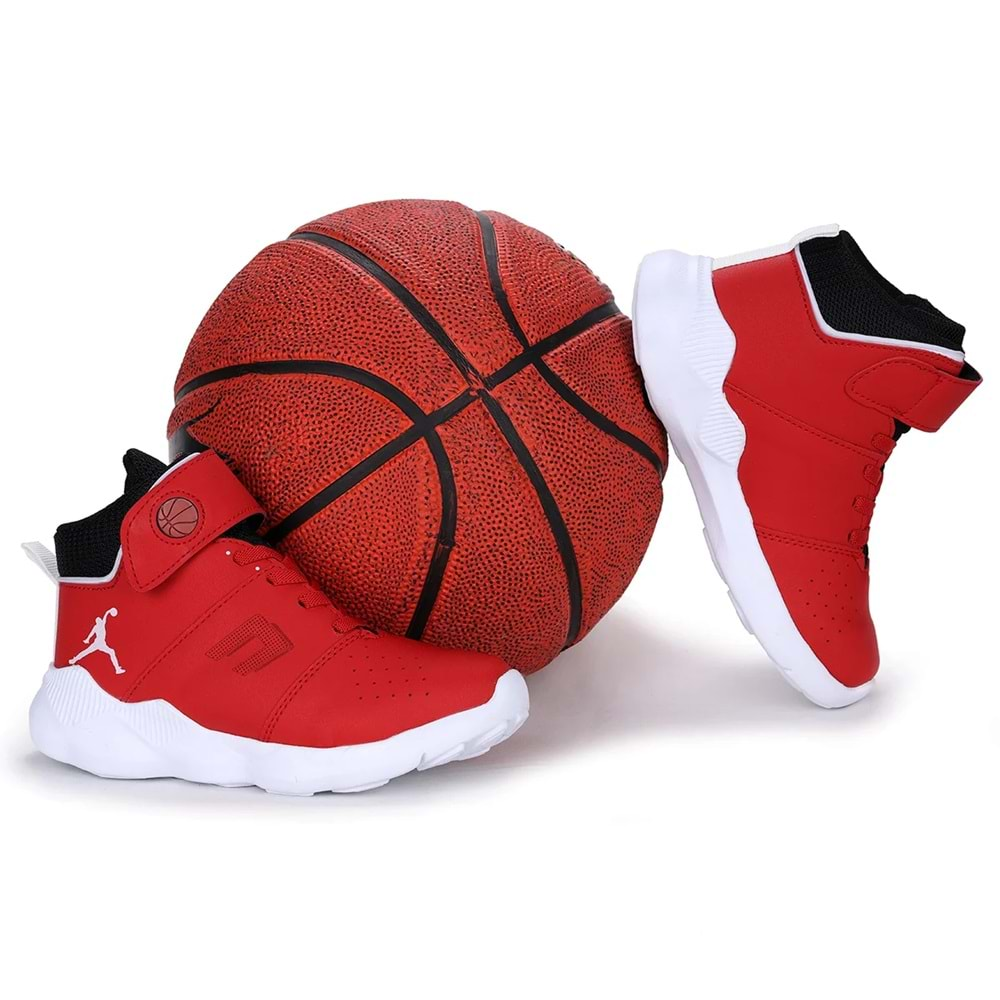 Kidessa 1667 Ultra Hafif Anatomik Tabanlı Unisex Çocuk Basketbol Ayakkabısı - NKT01667-KIRMIZI-32