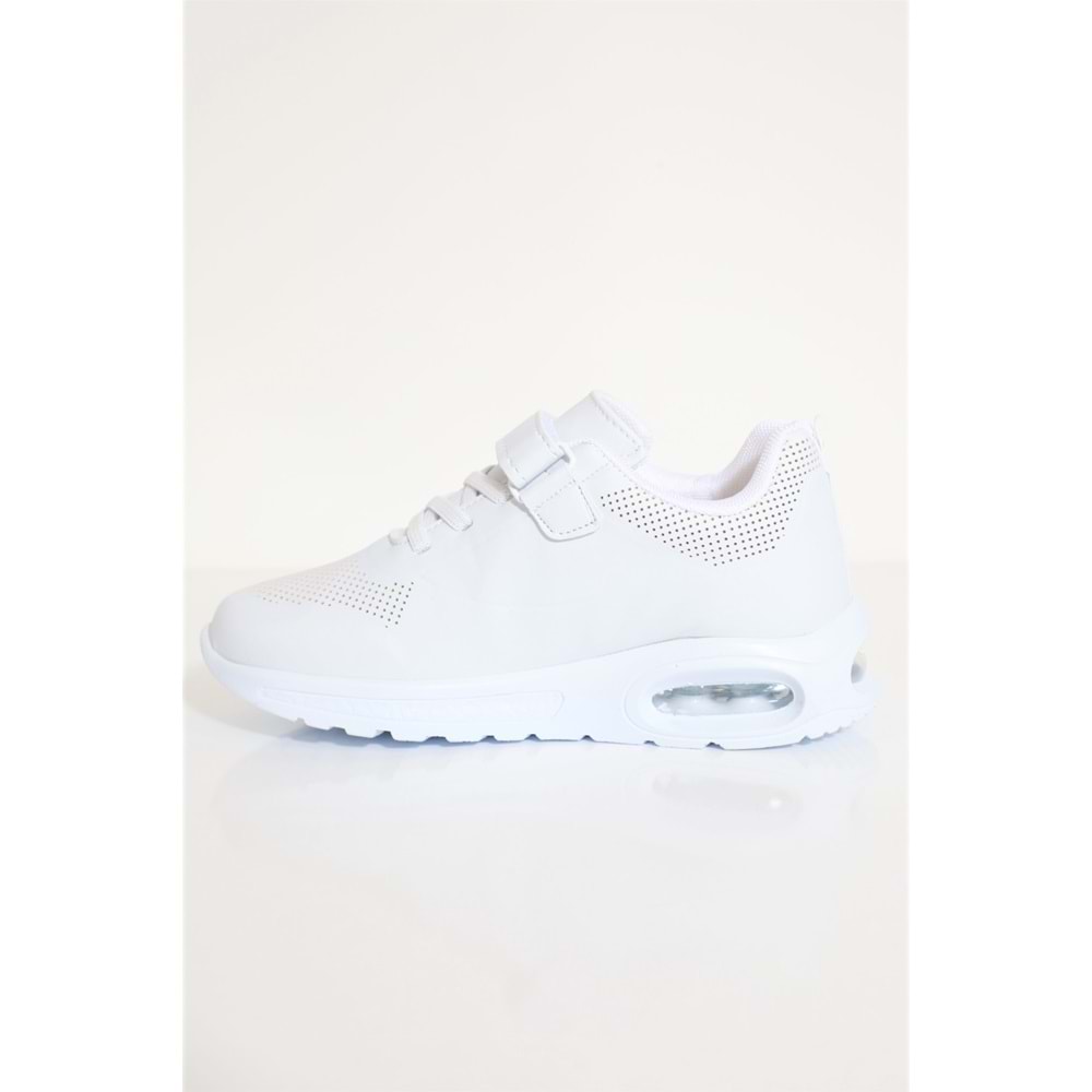 Kidessa 1676 Anatomik Air Tabanlı Unisex Çocuk Sneakers Ayakkabı - NKT01676-BEYAZ-31