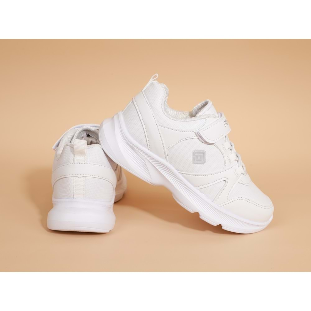 Kidessa 1678 Anatomik Tabanlı Unisex Çocuk Sneakers Ayakkabı - NKT01678-BEYAZ-31