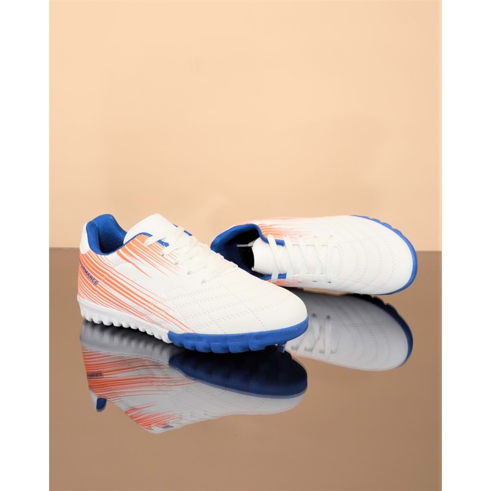 Kidessa 1687-Anatomik Kaydırmaz Tabanlı Halı Saha Futbol Ayakkabısı - NKT01687-BEYAZ-38