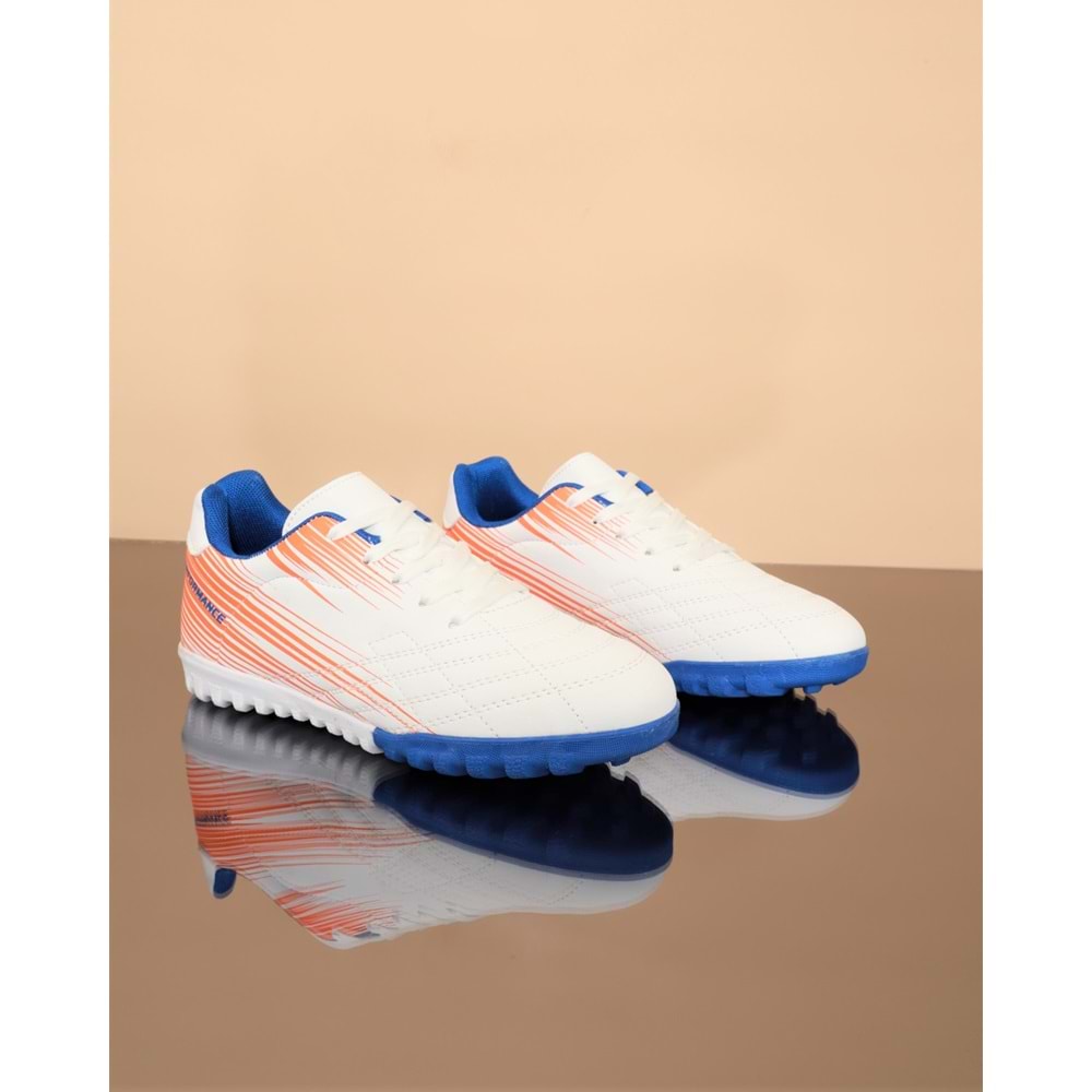 Kidessa 1687-Anatomik Kaydırmaz Tabanlı Halı Saha Futbol Ayakkabısı - NKT01687-BEYAZ-38