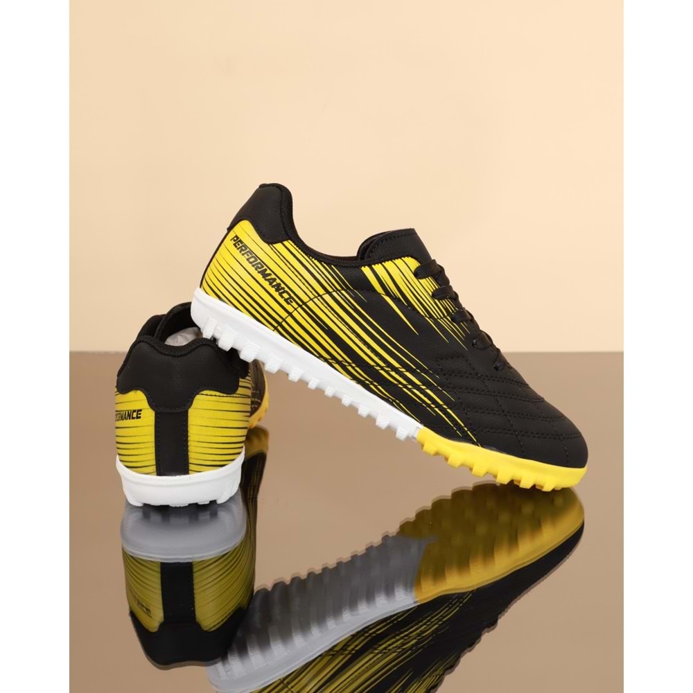 Kidessa 1687-Anatomik Kaydırmaz Tabanlı Halı Saha Futbol Ayakkabısı - NKT01687-siyah-36