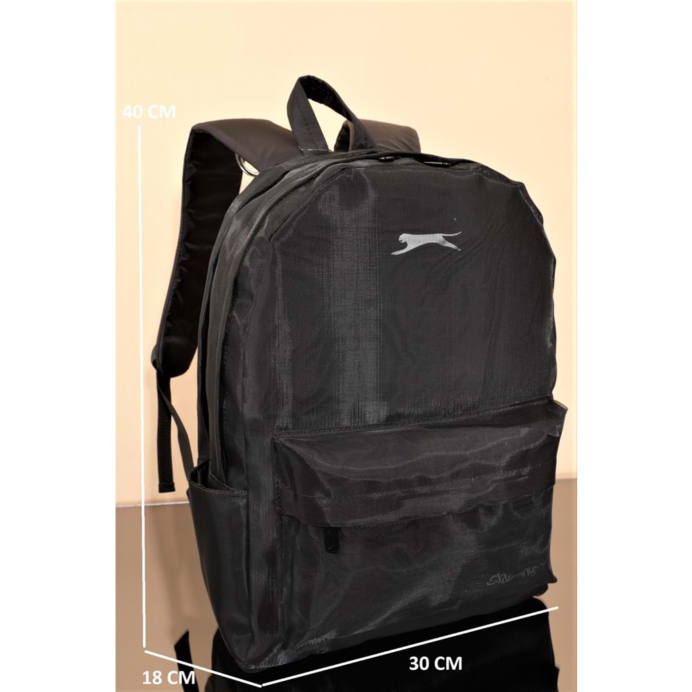 Slazenger 1690-Anatomik Sırt Destekli Ortaokul Lise ve Günlük Sırt Çantası - NKT01690-siyah-TEK EBAT
