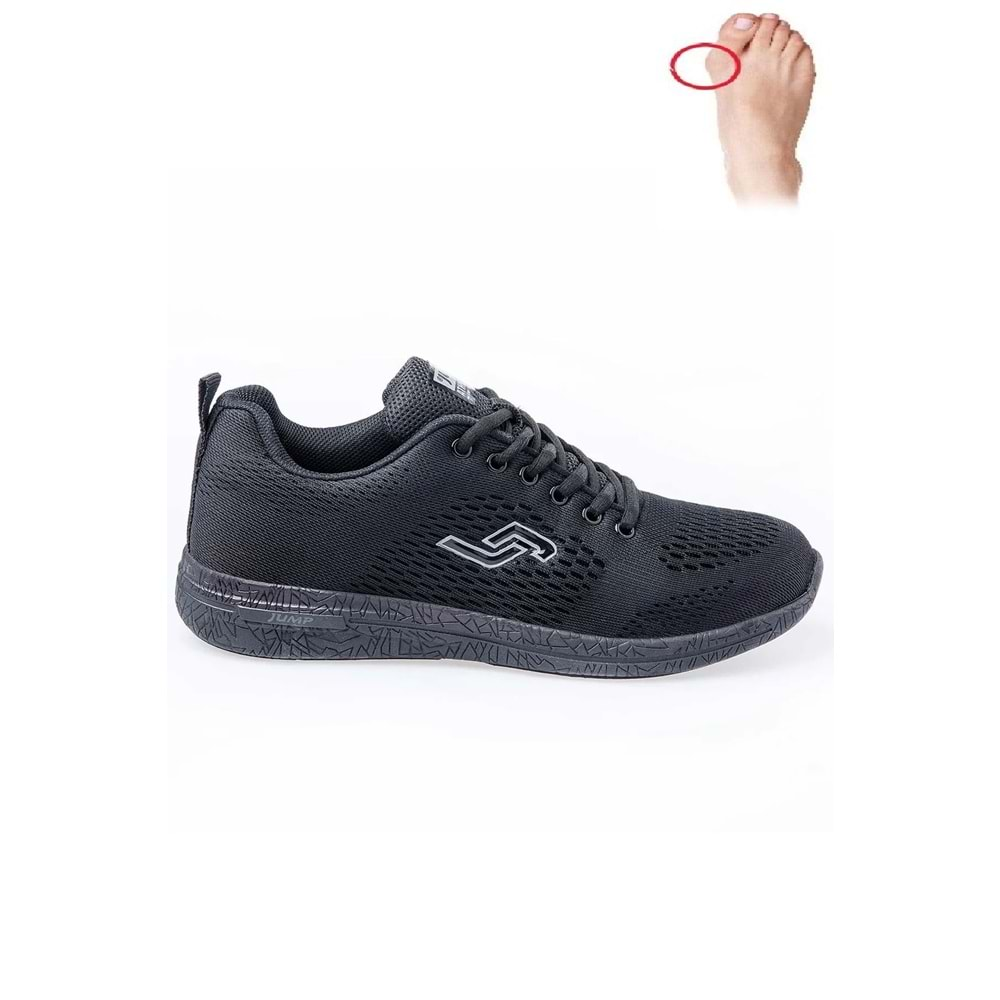 Konfores 1692-24937-24938 Anatomik Tabanlı Unisex Yürüyüş & Koşu Ayakkabısı - NKT01692-siyah-36