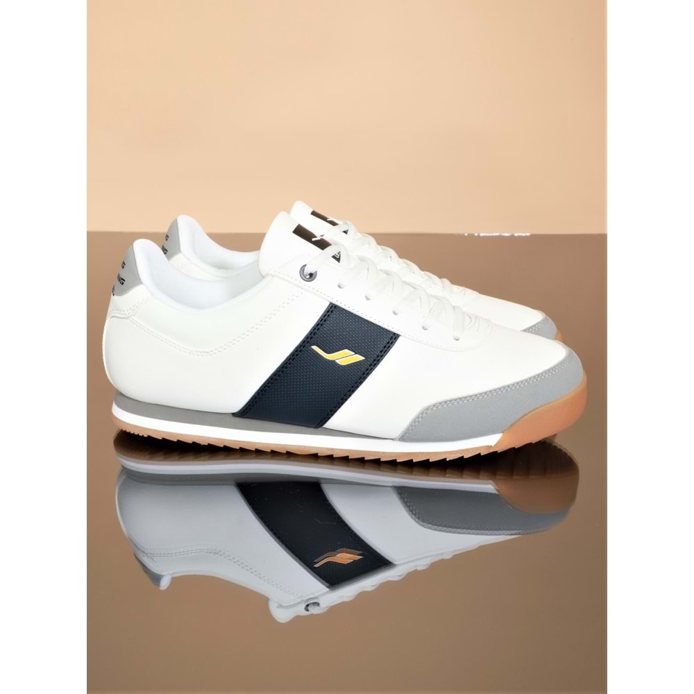 Konfores 1703-Flınt Anatomik Tabanlı Unisex Sneakers Ayakkabı - NKT01703-Beyaz Lacivert-43