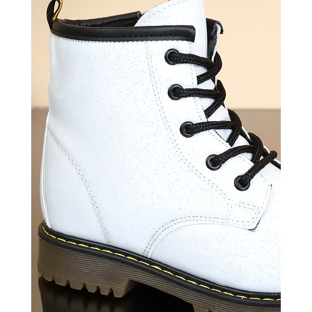 Kidessa 1734 Anatomik Tabanlı Kız Çocuk Postal Bot - NKT01734-BEYAZ-28