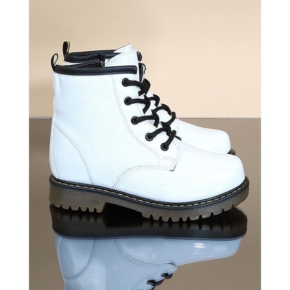 Kidessa 1734 Anatomik Tabanlı Kız Çocuk Postal Bot - NKT01734-BEYAZ-28