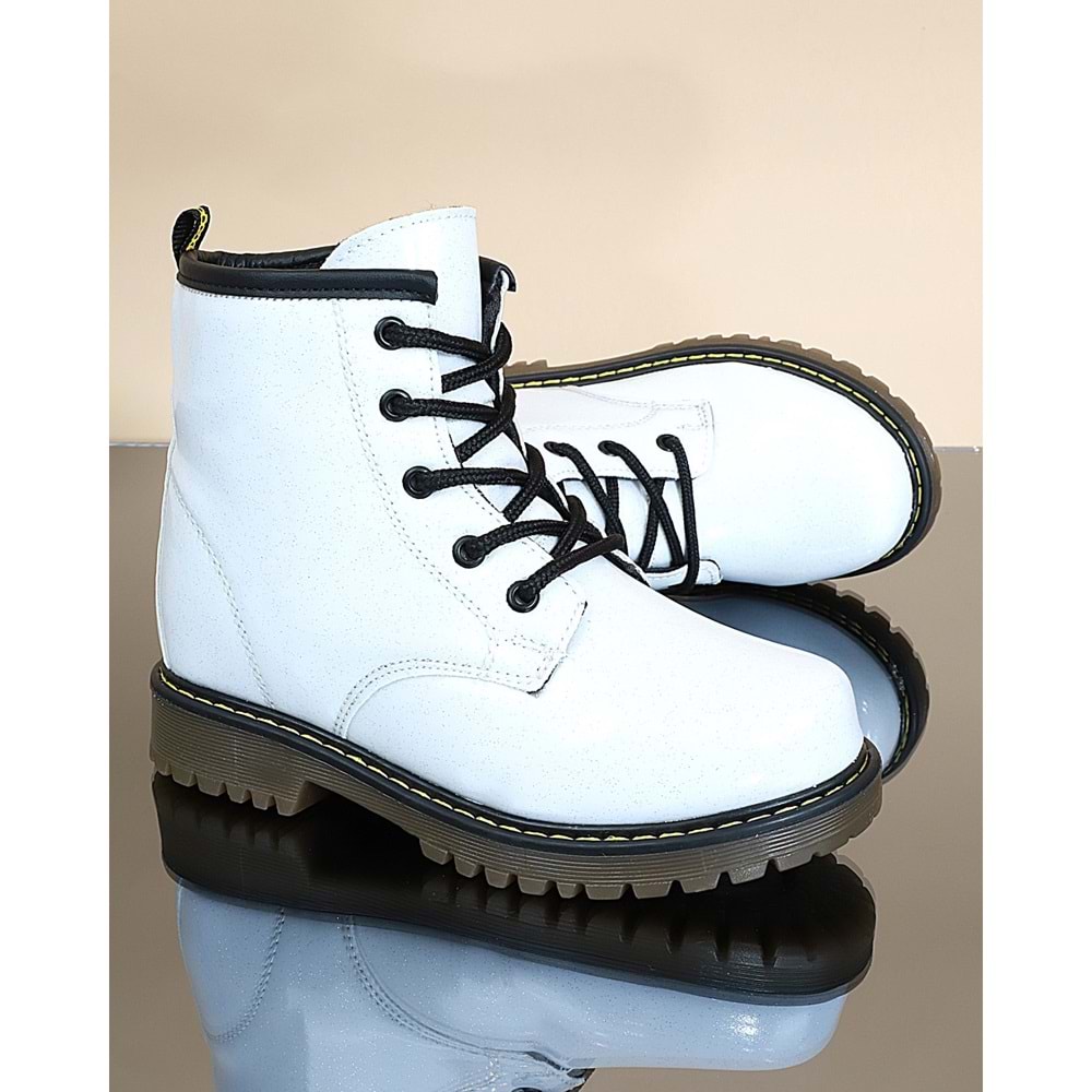 Kidessa 1734 Anatomik Tabanlı Kız Çocuk Postal Bot - NKT01734-BEYAZ-28