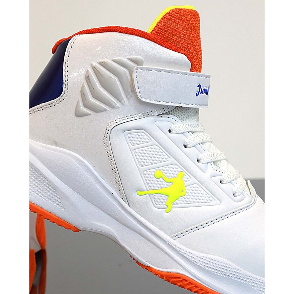 Kidessa 1755-29196 Ultra Hafif Anatomik Tabanlı Unisex Çocuk Basketbol Ayakkabısı - NKT01755-BEYAZ-32